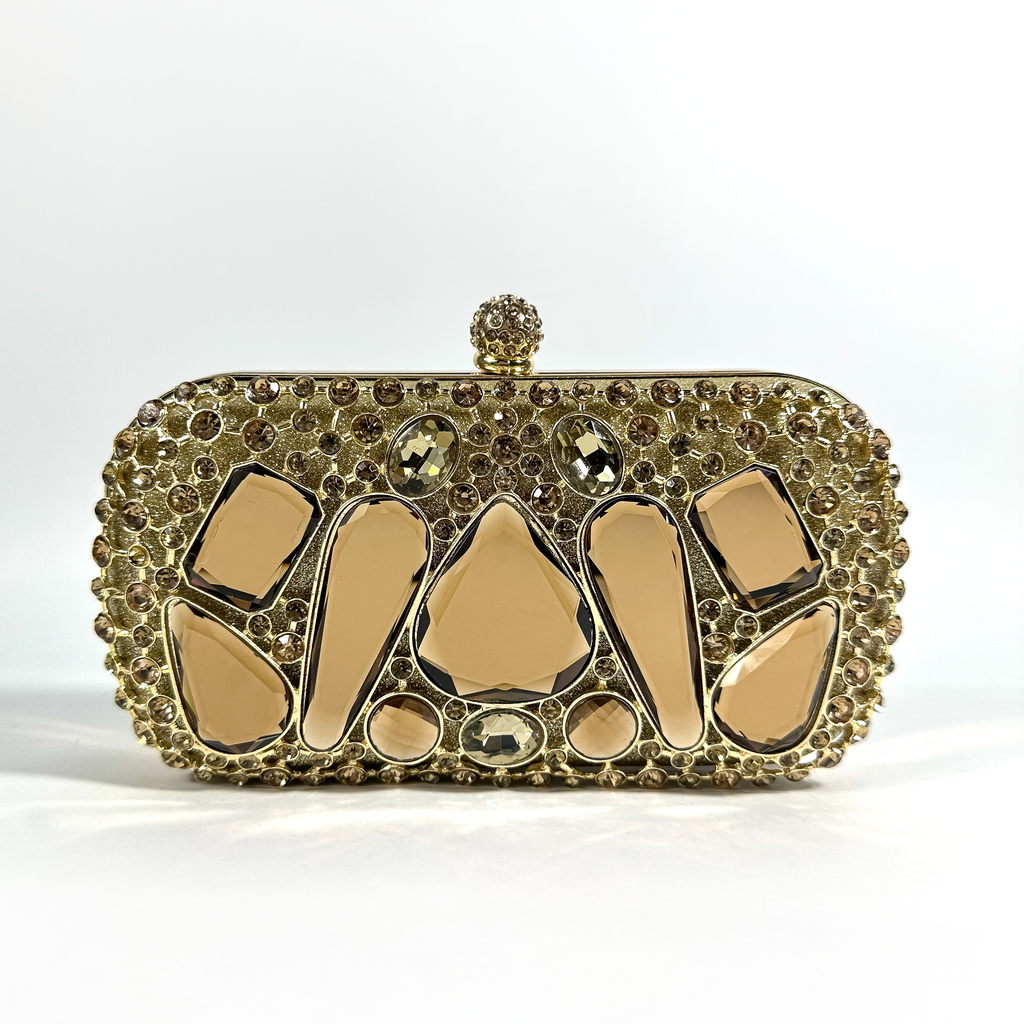 Bolsa Liva Cognac Crystal