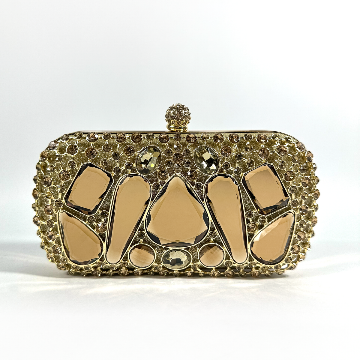 Bolsa Liva Cognac Crystal