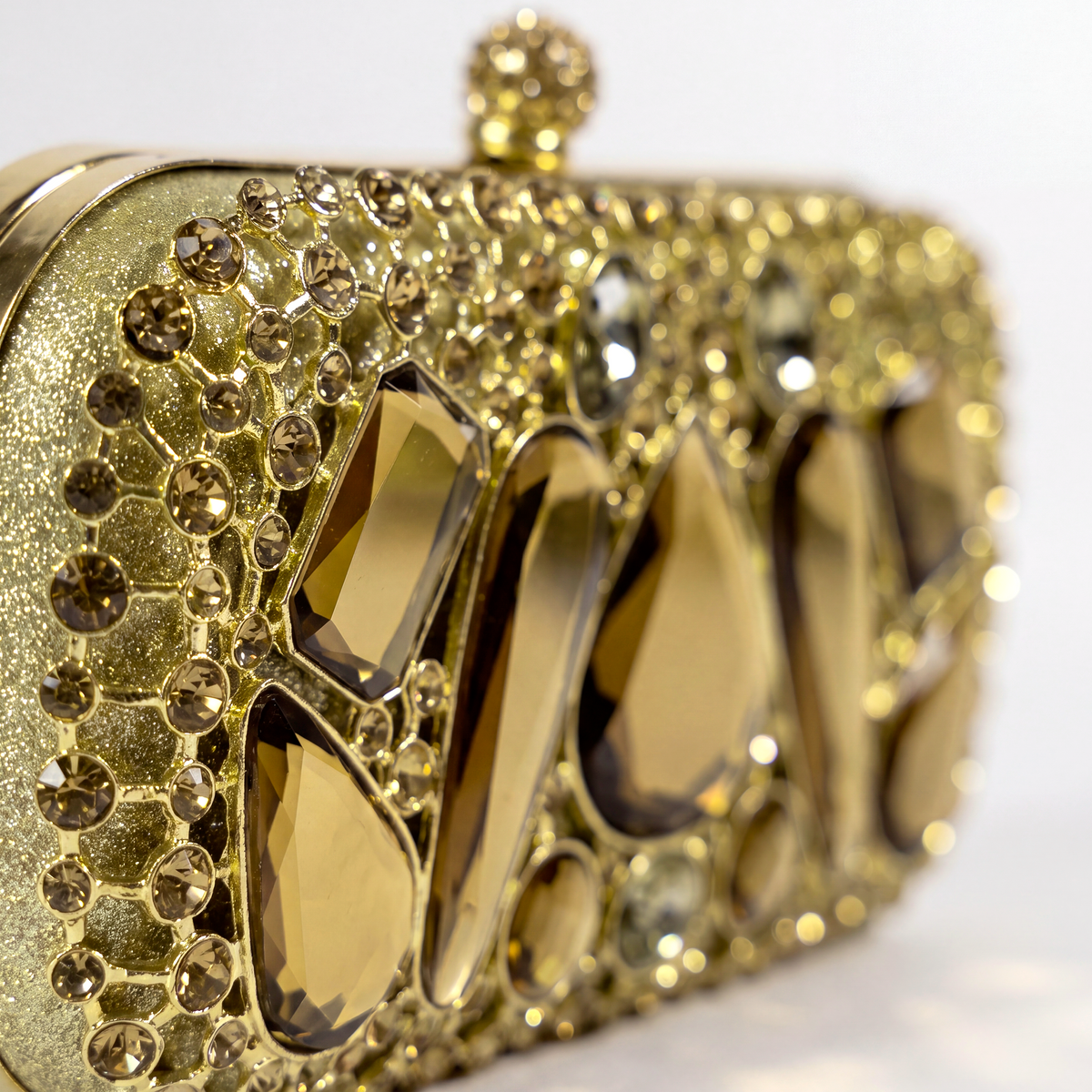 Bolsa Liva Cognac Crystal